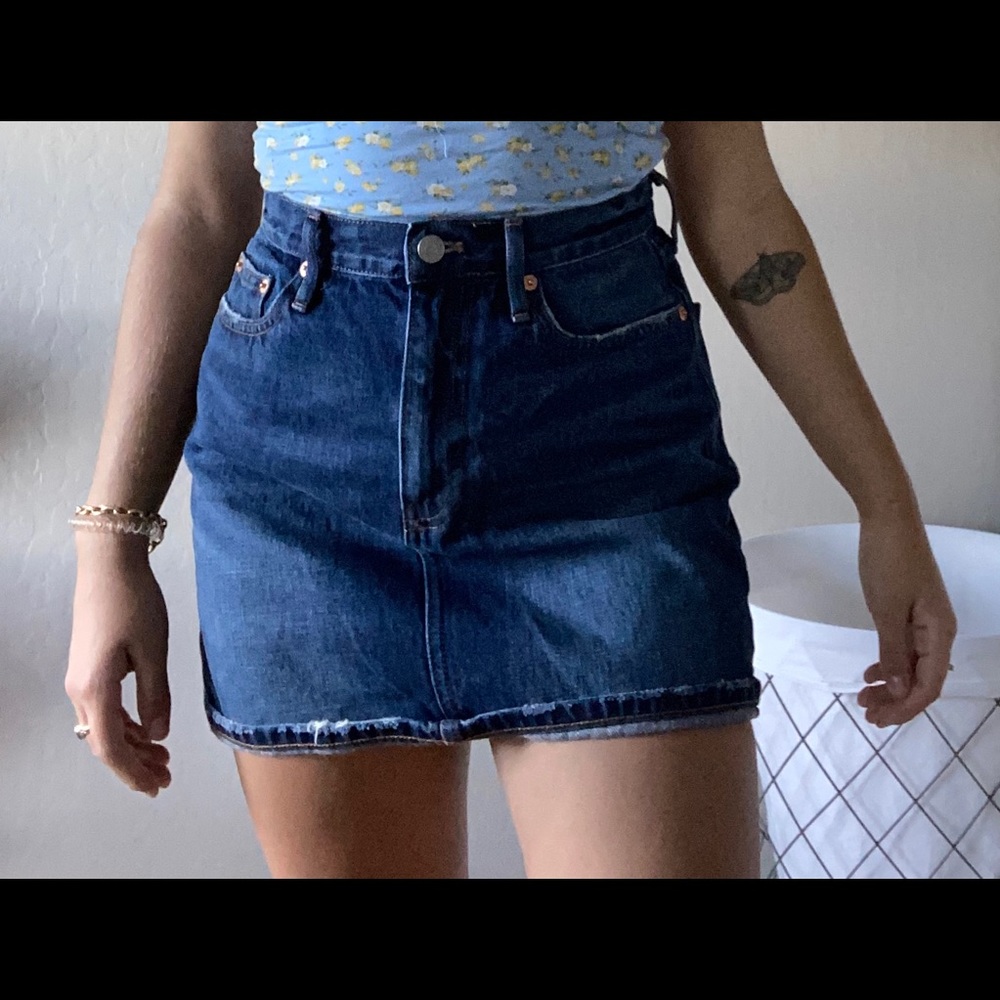Dark Jean skirt